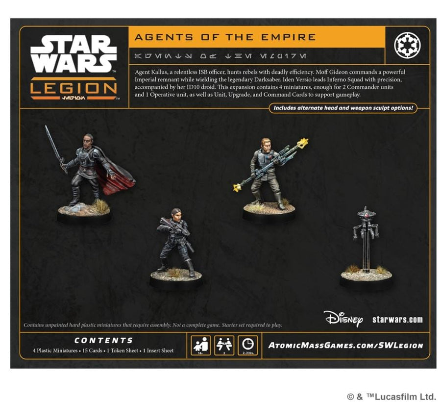 Star Wars: Legion - Agent Kallus, Iden Versio, ID10 & Moff Gideon - Gathering Games