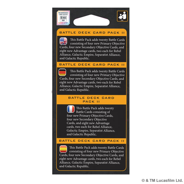 Star Wars: Legion - Battle Deck Card Pack II - 3