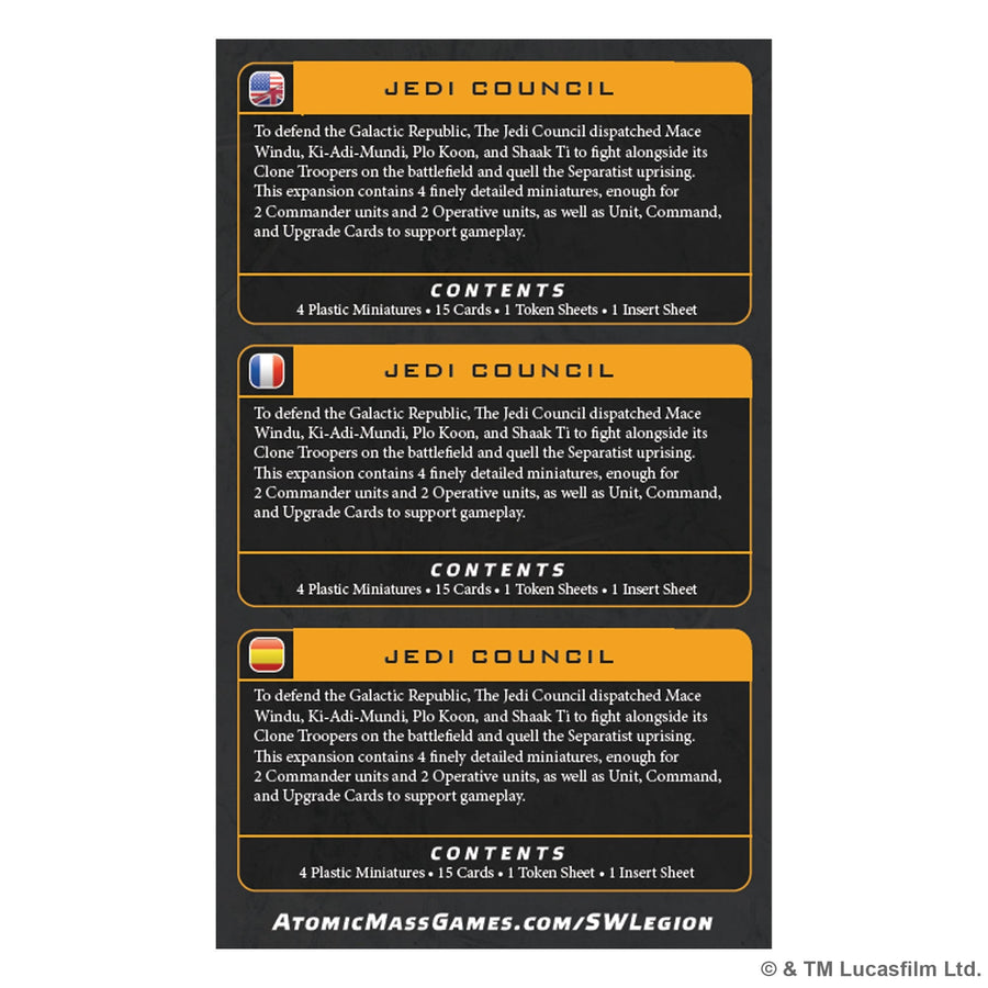 Star Wars: Legion - Jedi Council Commander Expansion - Gathering Games