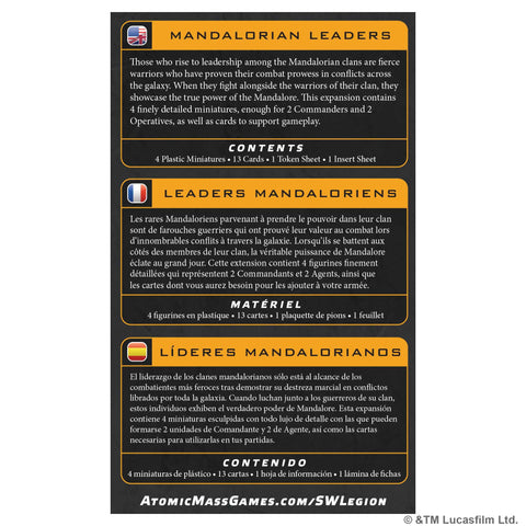 Star Wars: Legion - Mandalorian Leaders - Gathering Games