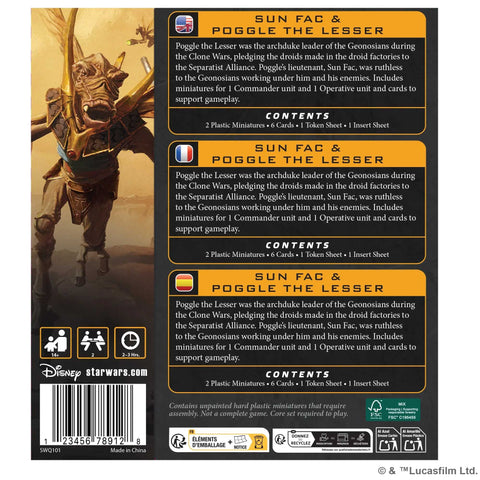 Star Wars: Legion Poggle The Lesser & Sun Fac - Gathering Games