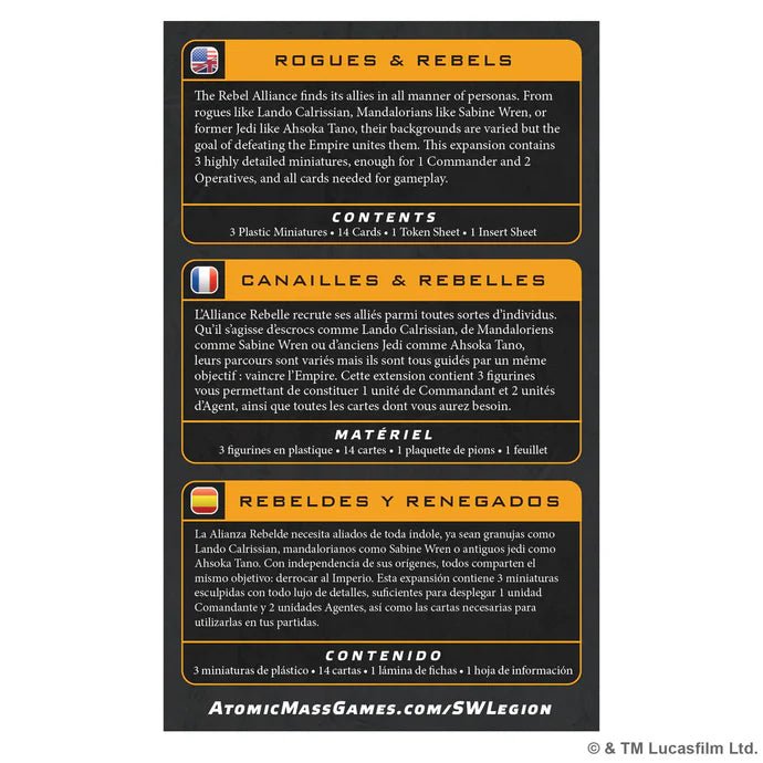 Star Wars: Legion - Rogues & Rebels Character Expansion - Gathering Games