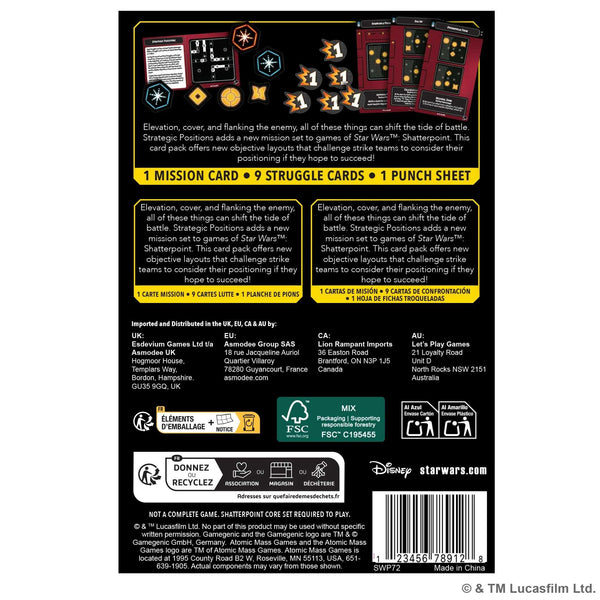Star Wars: Shatterpoint Strategic Positions Mission Card Pack - 2
