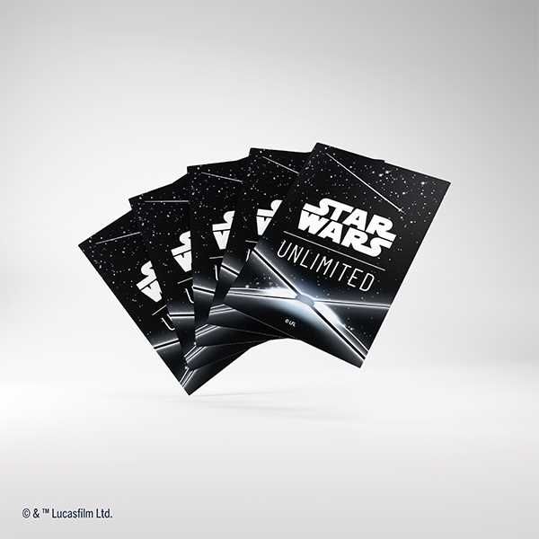 Star Wars: Unlimited Art Sleeves - Card Back Black - Gathering Games