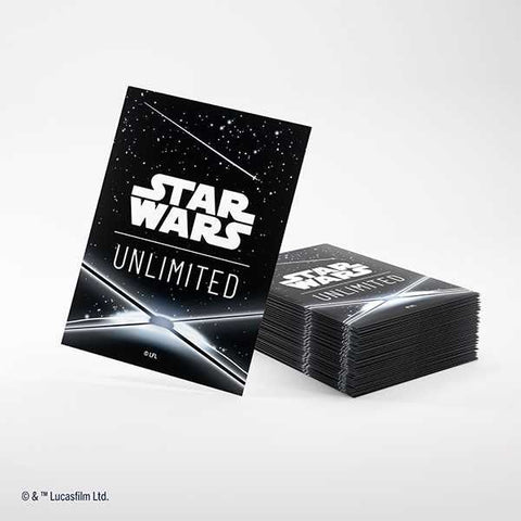 Star Wars: Unlimited Art Sleeves - Card Back Black - Gathering Games