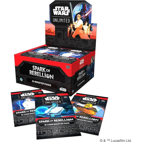 Star Wars: Unlimited - Spark Of Rebellion Booster Box - Gathering Games