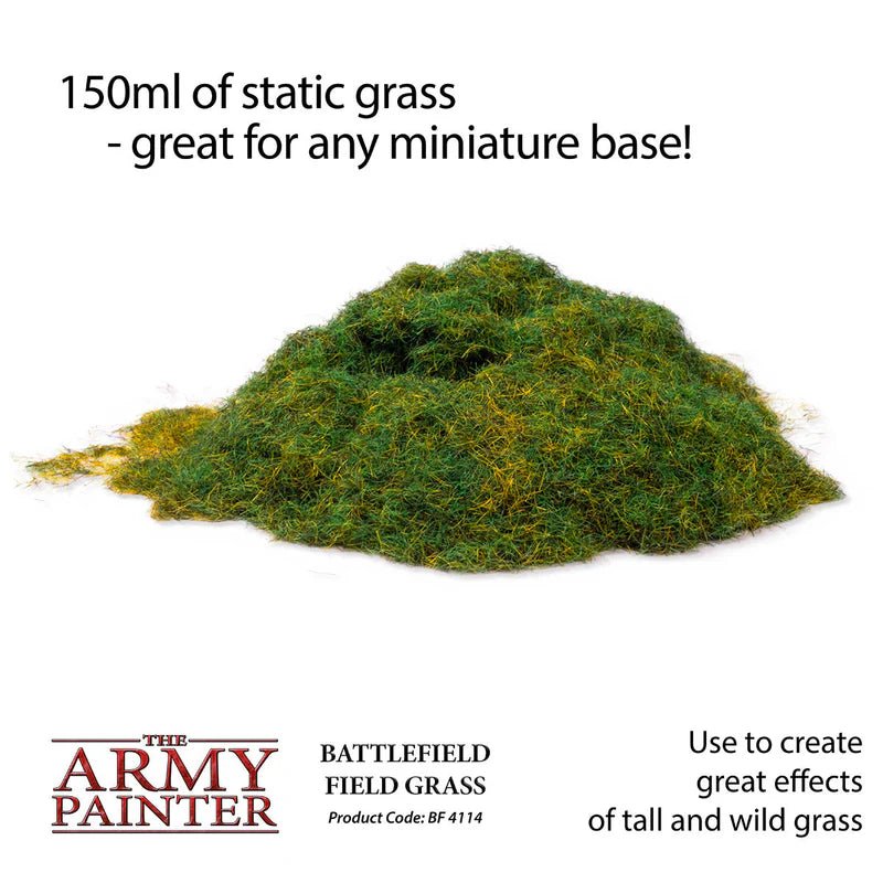 The Army Painter: Battlefield Basing - Battlefield Field Grass - Gathering Games