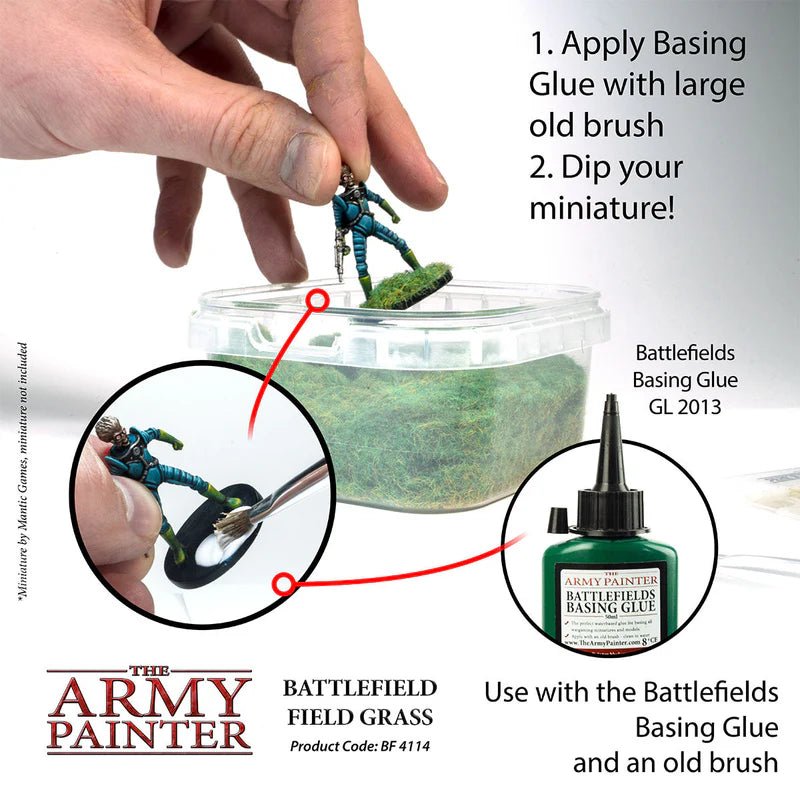The Army Painter: Battlefield Basing - Battlefield Field Grass - Gathering Games