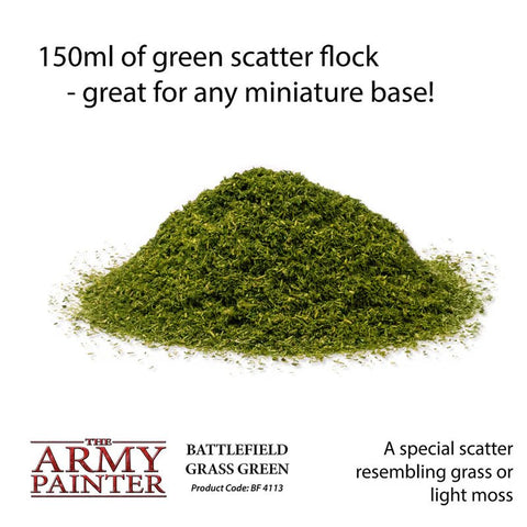 The Army Painter: Battlefield Basing - Battlefield Grass Green - Gathering Games