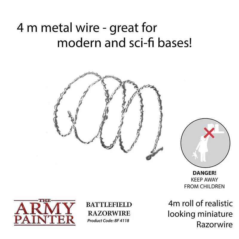 The Army Painter: Battlefield Basing - Battlefield Razorwire - Gathering Games