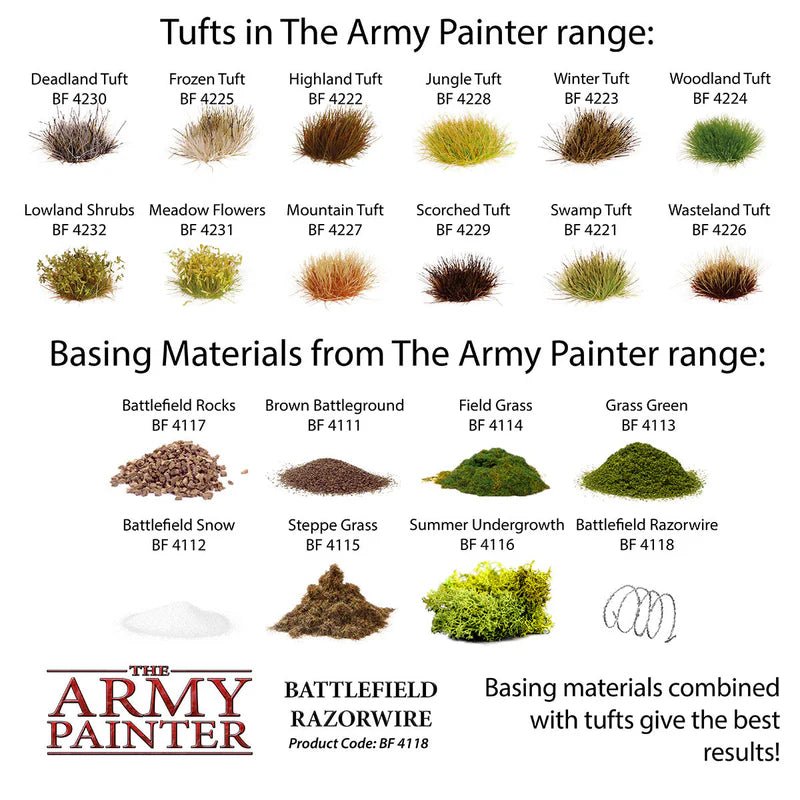 The Army Painter: Battlefield Basing - Battlefield Razorwire - Gathering Games