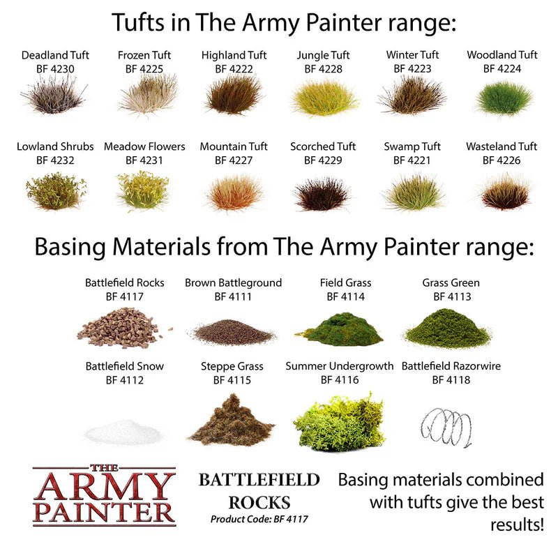 The Army Painter: Battlefield Basing - Battlefield Rocks - Gathering Games
