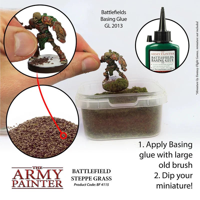 The Army Painter: Battlefield Basing - Battlefield Steppe Grass - Gathering Games