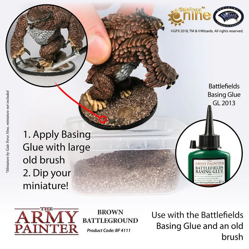 The Army Painter: Battlefield Basing - Brown Battlefield - Gathering Games
