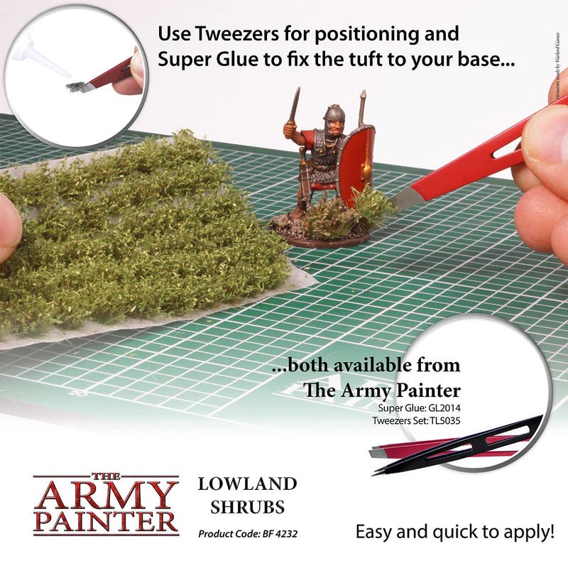 The Army Painter: Battlefield Basing - Lowland Shrubs Tufts - Gathering Games
