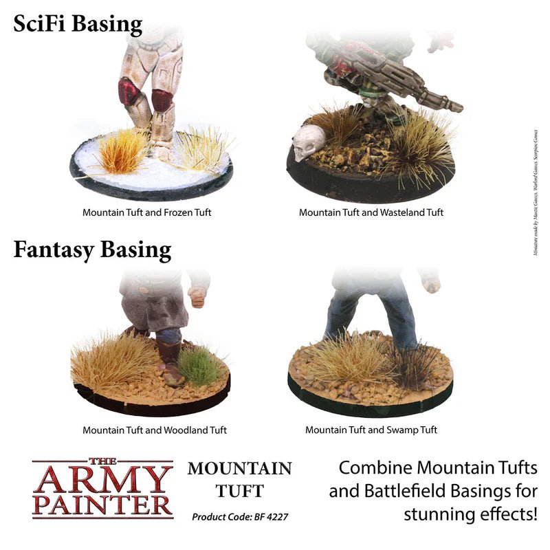 The Army Painter: Battlefield Basing - Mountain Tufts - Gathering Games