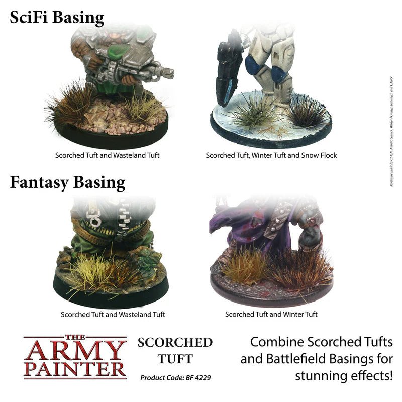 The Army Painter: Battlefield Basing - Scorched Tufts - Gathering Games