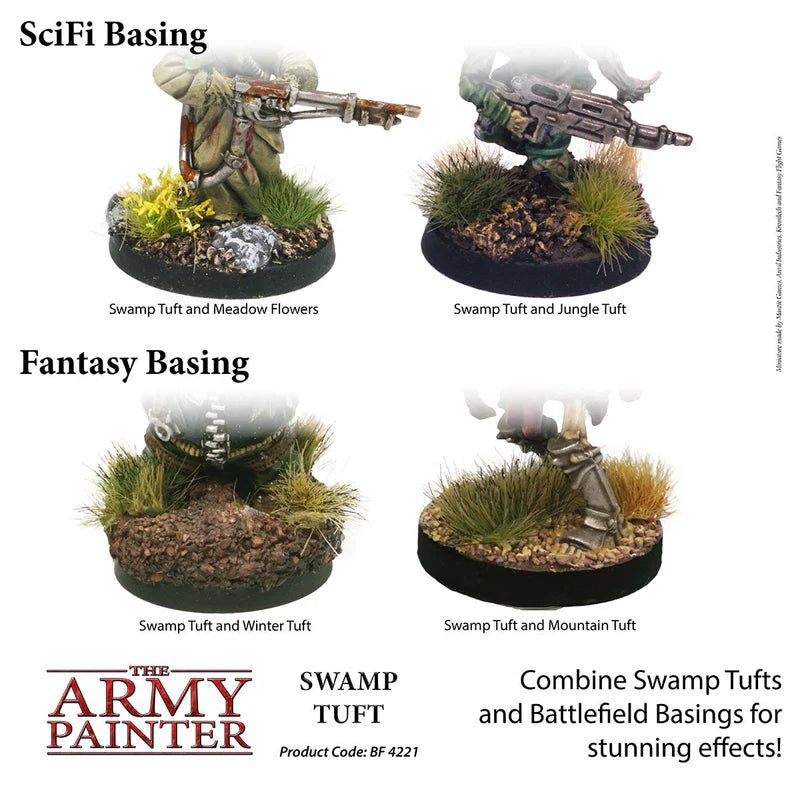 The Army Painter: Battlefield Basing - Swamp Tufts - Gathering Games