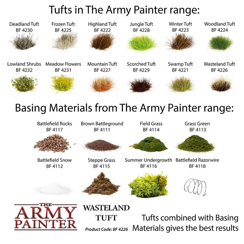 The Army Painter: Battlefield Basing - Wasteland Tufts - Gathering Games