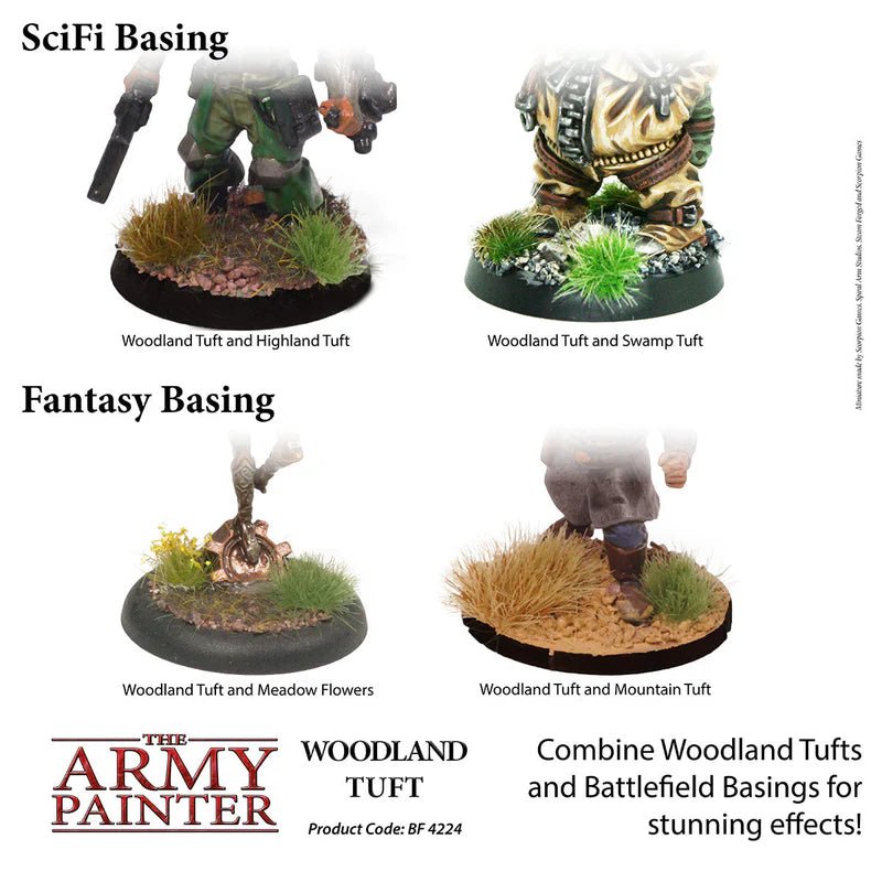 The Army Painter: Battlefield Basing - Woodland Tufts - Gathering Games