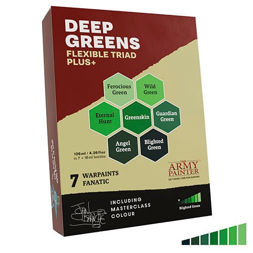 The Army Painter: Flexible Triad PLUS+ - Deep Greens - Gathering Games