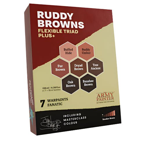 The Army Painter: Flexible Triad PLUS+ - Ruddy Browns - Gathering Games
