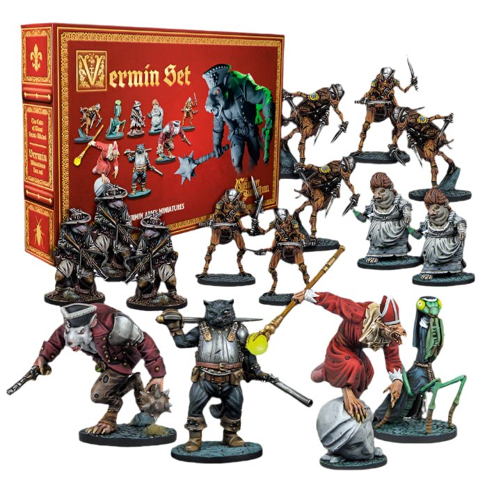 The Cats of Mont Saint Michel - Vermin Miniatures Set - Gathering Games