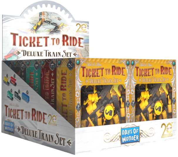 Ticket to Ride: 20th Anniversary Deluxe Complete Train Set (All Five Colours) - Gathering Games
