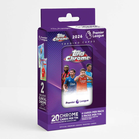 Topps Chrome Premier League Tin 2026 - Gathering Games