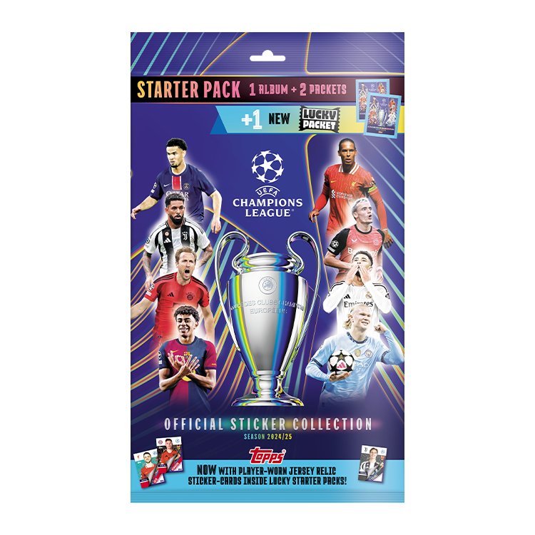 Topps Official Sticker Collection: UEFA Champions League 24/25 - Starter Pack - Gathering Games