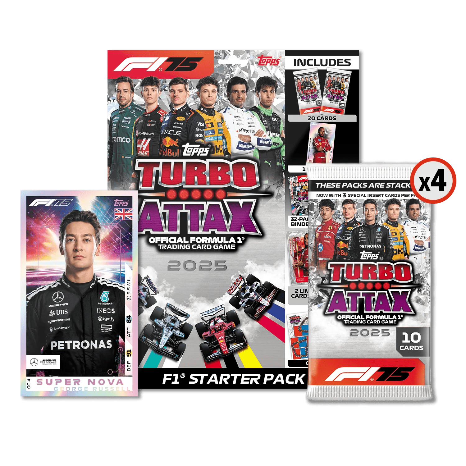 F1 2025 Starter Packs | Turbo Attax | Gathering Games