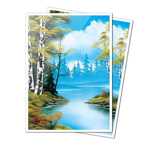 Ultra Pro: 105ct Apex Deck Protector Sleeves - Bob Ross Lakeside Path - Gathering Games