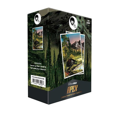 Ultra Pro: 105ct Apex Deck Protector Sleeves - Bob Ross Mountain Retreat - Gathering Games