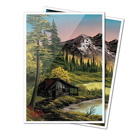 Ultra Pro: 105ct Apex Deck Protector Sleeves - Bob Ross Mountain Retreat - Gathering Games