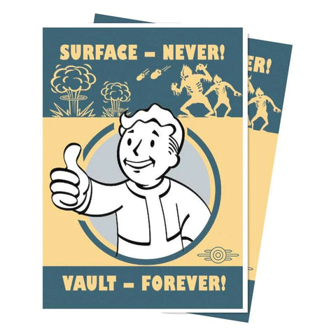 Ultra PRO - Fallout: Vault Boy - Surface - Never! Vault - Forever! Apex Deck Protector Sleeves (105ct) - Gathering Games