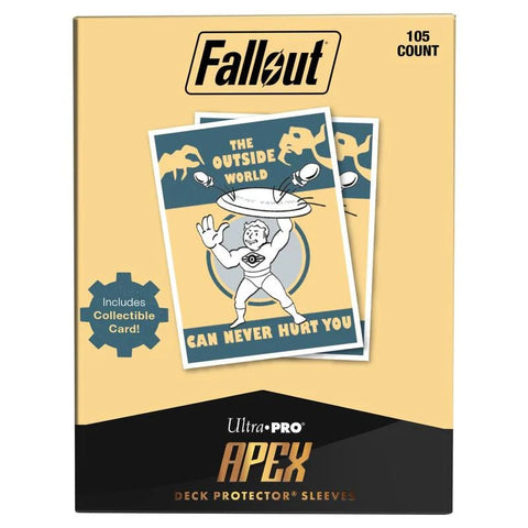 Ultra PRO - Fallout: Vault Boy - The Outside World Apex Deck Protector Sleeves (105ct) - Gathering Games
