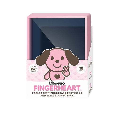 Ultra PRO - Fingerheart Blush: Poploader Photocard Protector and Sleeve Combo Pack (10ct) - Gathering Games