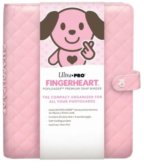 Ultra PRO - Fingerheart Blush: Poploader Premium Snap Binder - 1
