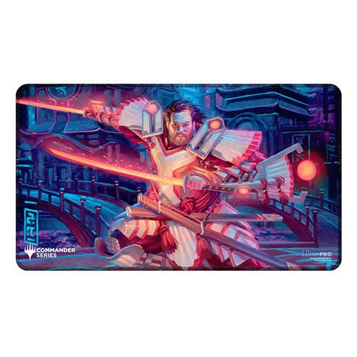 Ultra Pro - Magic The Gathering - Black Stitched Playmat - Commander Series: Isshin - Gathering Games
