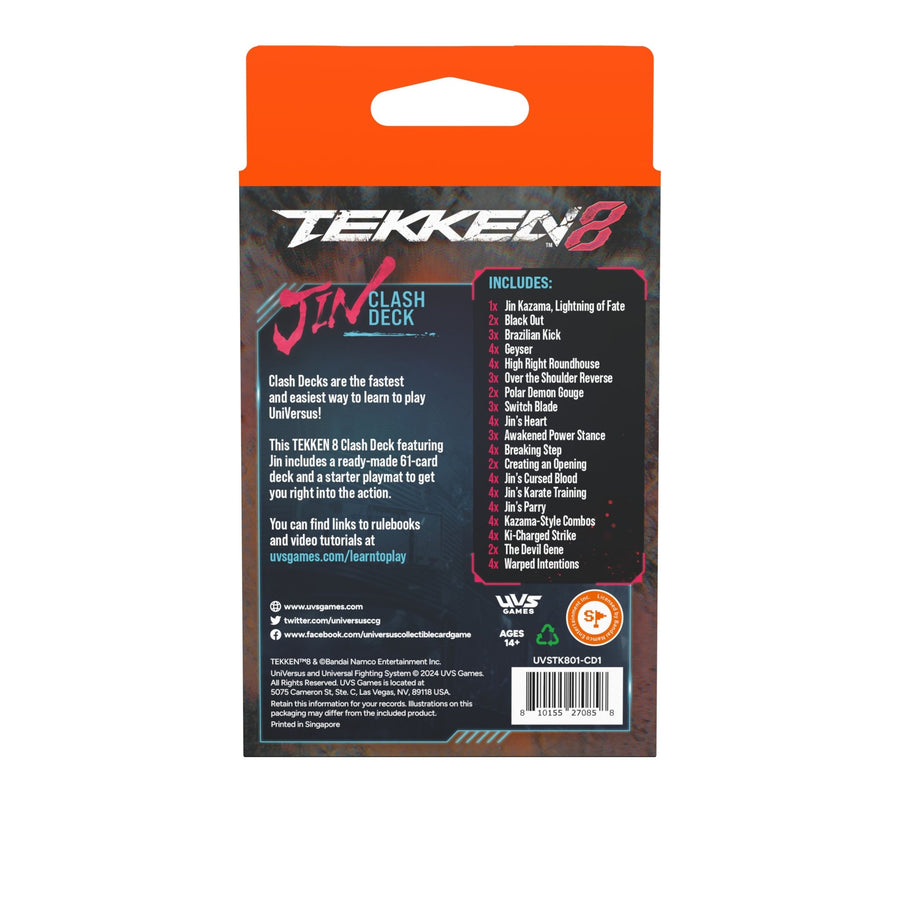 UniVersus CCG: Tekken 8 Clash Deck - Jin - Gathering Games