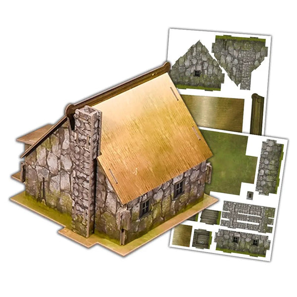 Village Buildings Pack 28-32mm Scale Terrain - 4