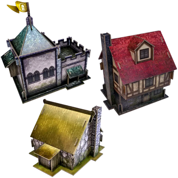 Village Buildings Pack 28-32mm Scale Terrain - 1
