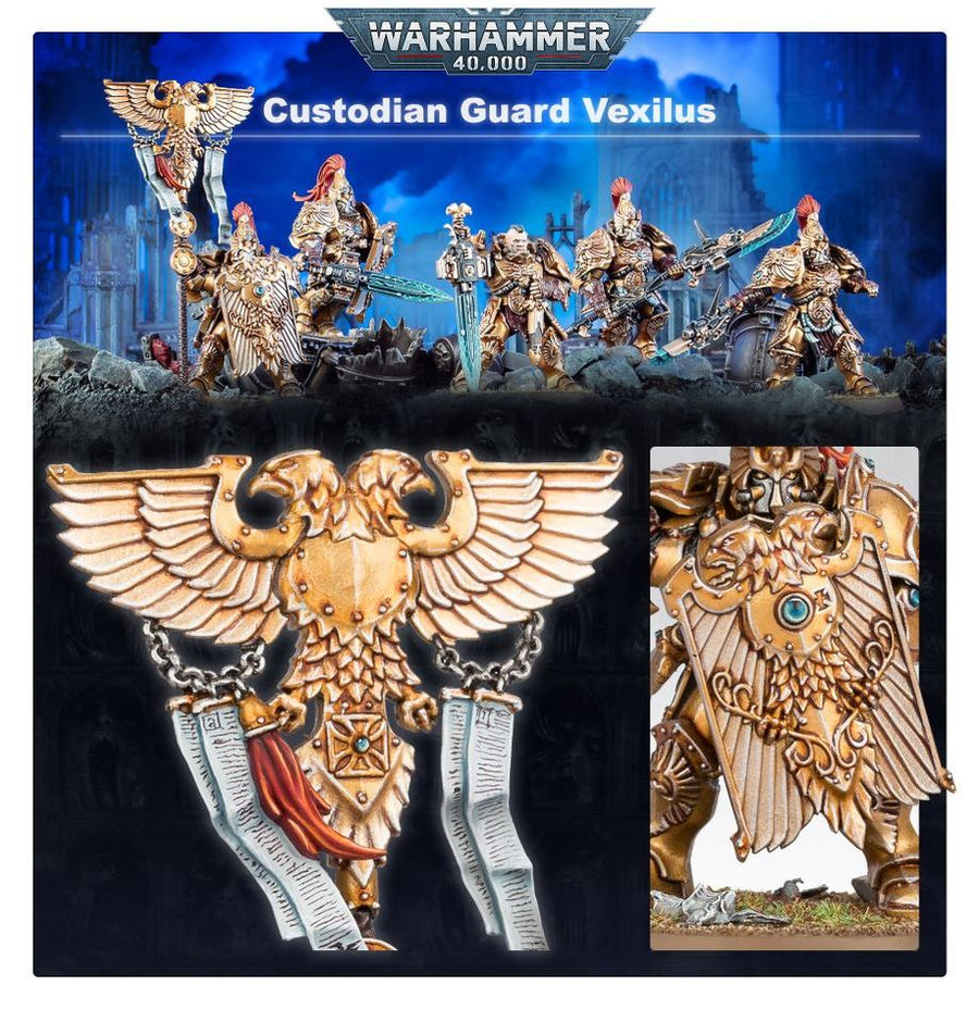 Warhammer 40K: Adeptus Custodes - Custodian Guard Squad - Gathering Games