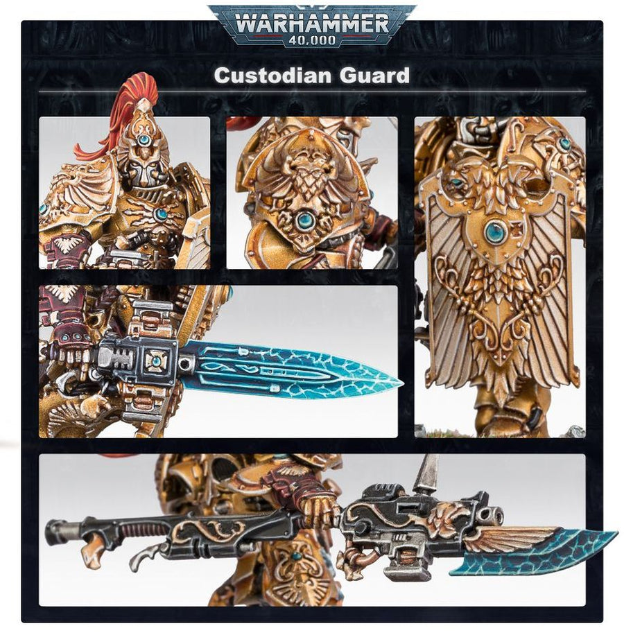 Warhammer 40K: Adeptus Custodes - Custodian Guard Squad - Gathering Games