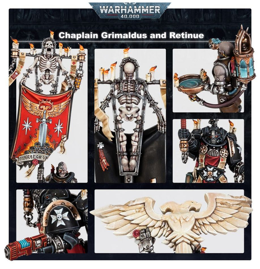 Warhammer 40K: Black Templars - Grimaldus & Retinue - Gathering Games