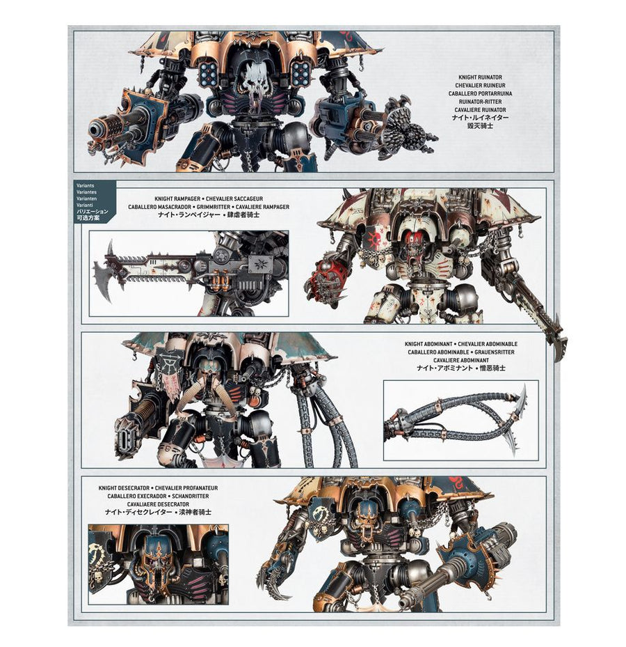 Warhammer 40K: Chaos Knights - Knight Ruinator - Gathering Games