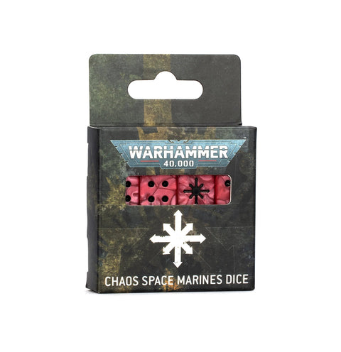 Warhammer 40K: Chaos Space Marines Dice Set - Gathering Games