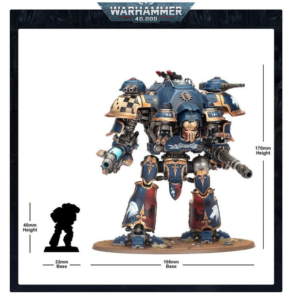 WARHAMMER 40K - IMPERIAL KNIGHTS: KNIGHT DOMINUS VALIANT / CASTELLAN WARHAMMER 40K - IMPERIAL KNIGHTS: KNIGHT DOMINUS VALIANT / CASTELLAN