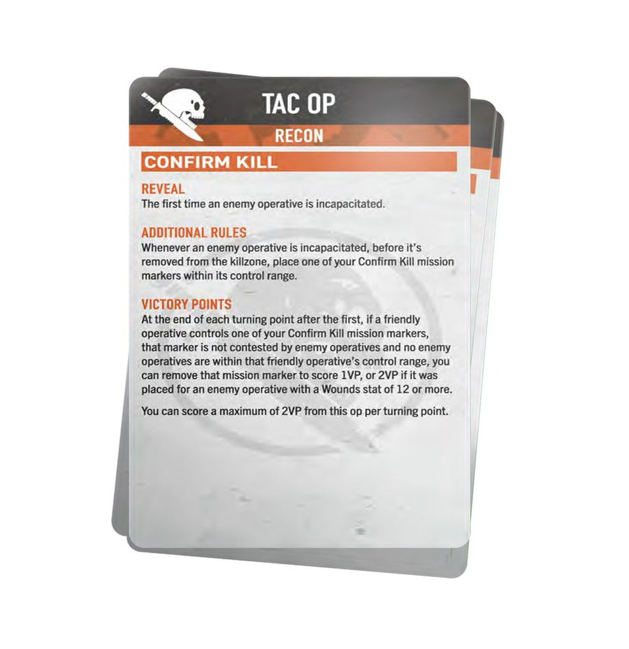 Warhammer 40K Kill Team: Approved Operations Card Pack - Gathering Games