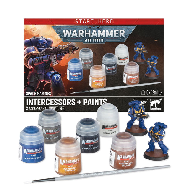 Warhammer 40K: Space Marines - Intercessor Marines + Paints Set (2026) - 2